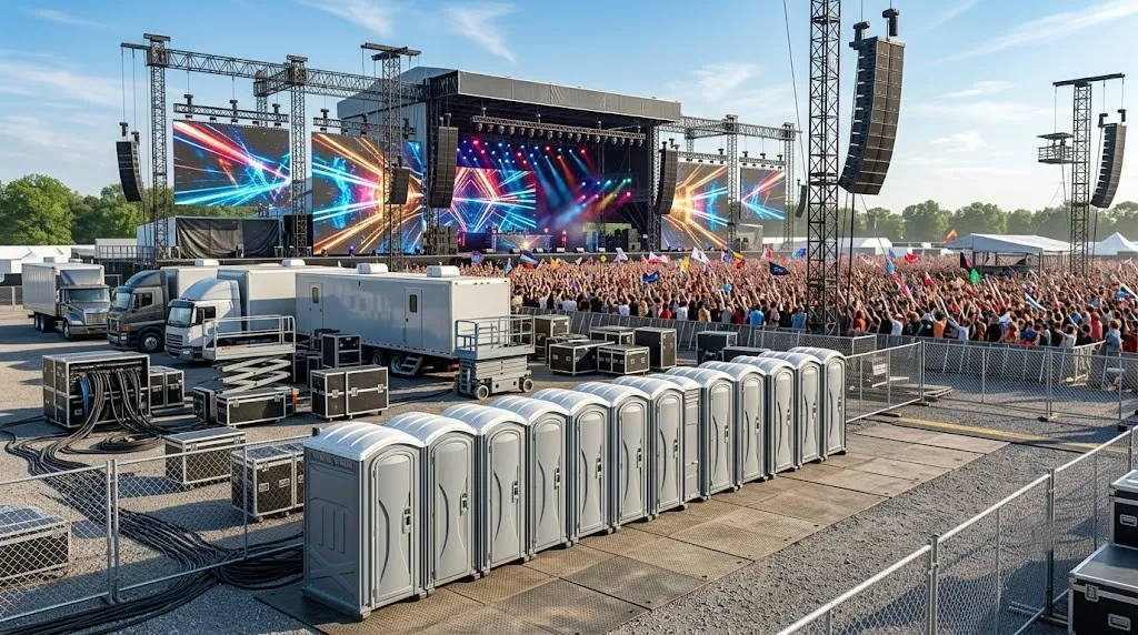 Concert Restroom Rental in Lenexa, KS